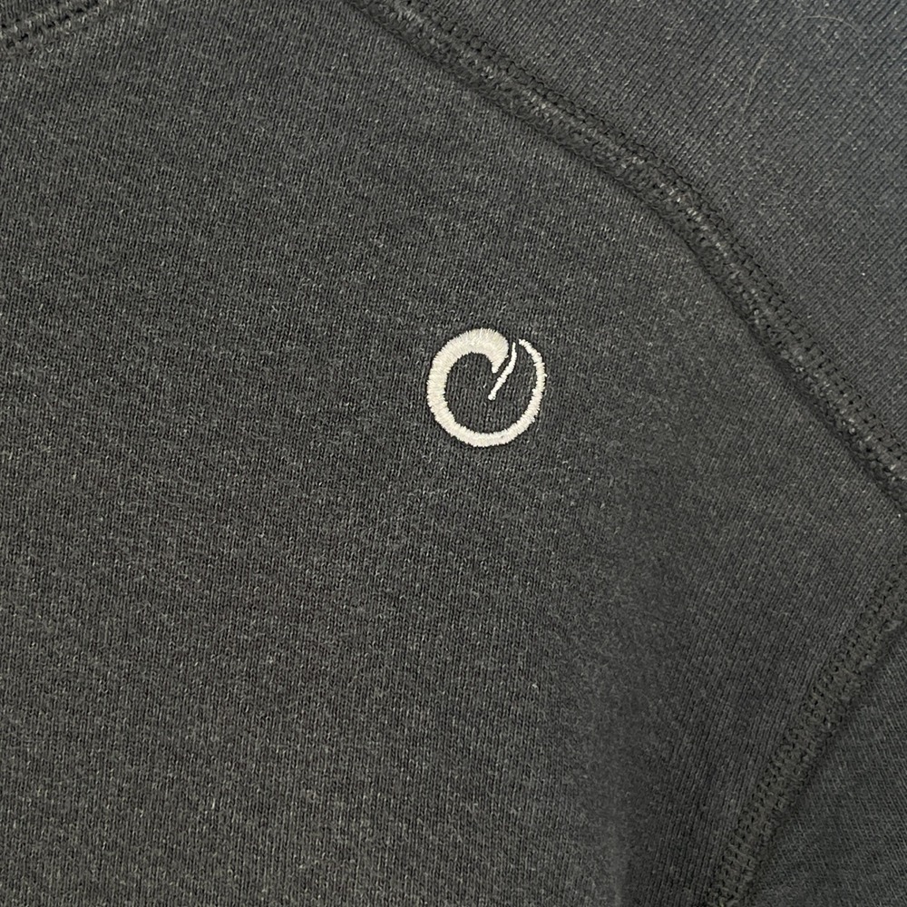 Origin OG Heavy Hoodie High Neck Hoodie Black Snap Button Zipper Pocket Mens SM - Picture 4 of 10